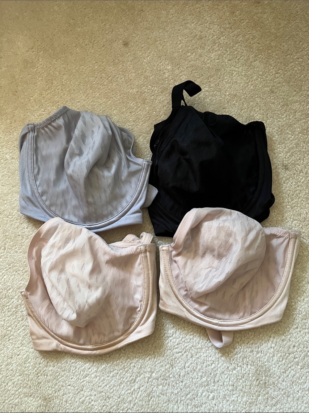 Wacoal Bra Set in Black, Light Gray, Nude